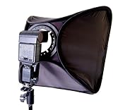 CowboyStudio Photo / Video 16in Speedlight Flash Softbox with L-Bracket, Shoe Mount & Carry Case