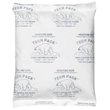 Polar Tech TP8/MS Ice Brix Viscous Gel Moisture Safe Refrigerant Cold Pack, 4" Length x 6-1/2" Width x 3/4" Thick (Case of 18)