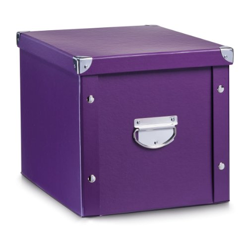 Zeller 17872 Aufbewahrungsbox , Pappe 27.5 x 36 x 26.5 cm, lila