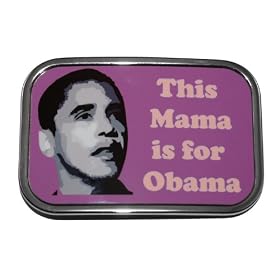A119 This Mama is for Obama Belt Buckle Election '08 SALE