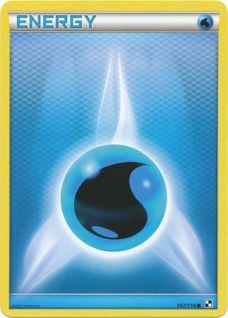 Pokemon Black &amp; White Single Card Water Energy #107 Common [Toy] by Pockemon Trading Cards