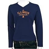 adidas Illinois Fighting Illini Navy Blue Ladies Practice Long Sleeve T-shirt