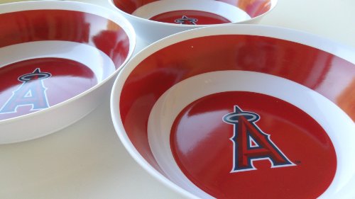 MLB Los Angeles Angels Gear & Gifts Melamine Bowls Serving Set of 3