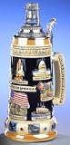 1 Liter Liberty Bell USA Panorama German Beer Stein - Limited Edition