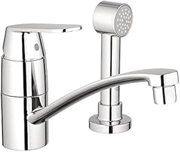 Grohe 31136000   Eurosmart Cosmopolitan Single-Handle Side Sprayer Kitchen Faucet in Starlight Chrome