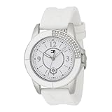 Tommy Hilfiger Women's 1780971 Sport White Silicon Strap White Dial Watch