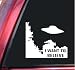 X-Files I Want To Believe White Vinyl Decal Sticker