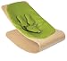 Bloom Coco Stylewood Baby Lounger with Seat Pad, Natural Frame, Gala Green (Leatherette)