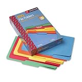 Smead Folder, Legal, 11 Point, 1/3 Cut Tab, Assorted Colors, 100 per Box (16943)