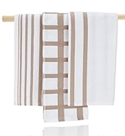 3 Neutral Stripe Hand Towels