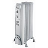 DeLonghi TRO715L Safeheat 1500W Basic Portable Oil-Filled Radiator - Light Grey