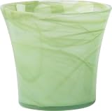 General AAS Online Shop Ranking 13. Ecoware 70070L 14 cm Internal Diameter Recyclable Glass Alabaster Flare Planter (Lime)
