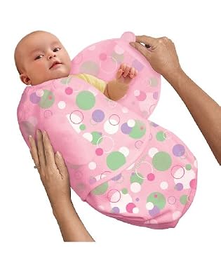 Kiddopotamus SwaddleMe Microfleece Small - Bubbly Pink
