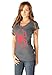 The Amazing Spider-man Red Logo Deep V-Neck Junior's T-shirt L
