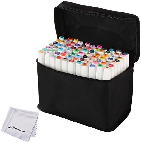 XCSOURCE Art Animation Design Sketch Twin Marker Pen Broad Fine Point £¨General£©-80 Color White TH235