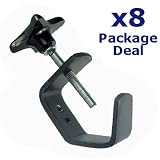 8x c clamp truss bar dj lighting light clamps c-clamp