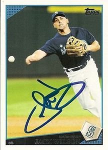 Jack Wilson Signed Seattle Mariners 2009 Topps Card