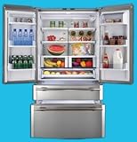 RBFS21SIAP 20.6 Cu. Ft. Counter Depth French door Bottom Mount Refrigerator in Smooth White