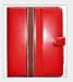 Bear Motion 100% Real Cowhide Leather Flip Book Case Jacket/folio for Apple Ipad 3g Tablet/wifi Model 16gb, 32gb, 64gb (RED)