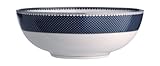 Thomas O'Brien Marielle Indigo Fine Bone China Round Bowl, D. 10
