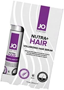 JO For Her Nutra+ Hair Volumizing Hair Serum is a water-based serum designed to condition the scalp, reduce hair breakage and support thicker looking, more vibrant hair. - Size 1 fl oz / 30 ml