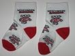 WISCONSIN BADGERS Team Logo Cotton BABY BOOTIES