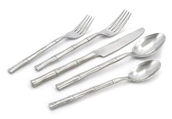 Hampton Forge Bamboo Mirror 20-Piece Flatware Set