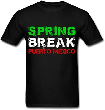 KINGShirts Creative Men's Spring Break T-Shirts Black Small