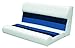 Wise 36-Inch Pontoon Bench Seat Cushion (Base Required to Complete), White-Navy-Blue