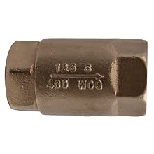 Apollo Valve 61LF-500 Series Bronze Lead Free Ball Cone Check Valve, In-Line, Soft Seat, NPT Female