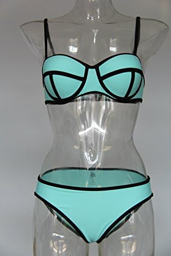 ByCang Women Sexy Fashionable Summer Beach Bikini Bathing Suits Sports Underwear (LightBlue Size S)