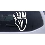 6in X 4.1in White -- Tribal Indian Bear Claw Western Car Window Wall Laptop Decal... by Rad Dezigns