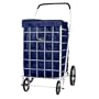 Cart Liner with Hood for Laundry & Shopping - Dark Blue