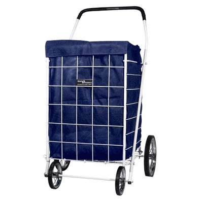 Cart Liner with Hood for Laundry & Shopping - Dark Blue
