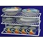 2 Shelf Cabinet Organizer (White) (8 1/2"H x 17 1/4"L x 8 1/2"W)
