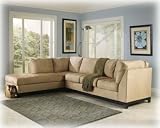 Durapebble Khaki Sectional By Ashley Furniture