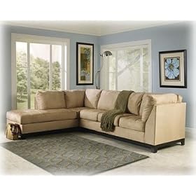 Durapebble Khaki Sectional By Ashley Furniture by Ashley