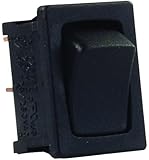 JR Products 12785 Black/Black SPST Mini On/Off Switch