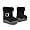 Baby Infant Girls Winter Faux Fur Suede Buckle Boots Black , 4-12