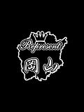 車　ステッカー　カッティングシート使用【represent-okayama 岡山】 岡山