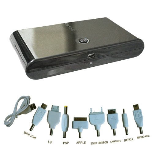 YHHao 20000mAh External Battery Charger High Capacity Power Bank Dual USB for iPhone 5C, 5S, 5, 4S, iPad Air, iPad mini, Galaxy S3, S4, S5, Note 3, Nexus 4, HTC One, One 2 (M8), Motorola Droid, Moto X, PS Vita, Gopro, most Smartphones, Tablets and other USB-charged devices (Black)