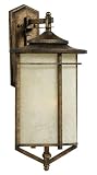 Quoizel BX8412DS Braxton 24-1/2-Inch Jumbo Wall Lantern, Dark Silver Finish