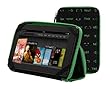 PUNCHCASE Ace H�lle f�r Kindle Fire mit Rei�verschluss und Standfunktion, gr�ner Text (nur geeignet f�r Kindle Fire)
