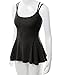 Doublju Women Casual Strap Designed Sleeveless Flare Top