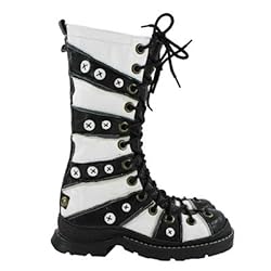 Prisa Stiefel ROWENA GIRL black/white EU36