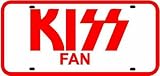 KISS LICENSE PLATE sign * car music rock