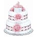 Bloomers Baby Diaper Cake Modern Pink Mums 2-Tier