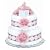 Bloomers Baby Diaper Cake Modern Pink Mums 2-Tier