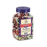 Walkers Toffee, Assorted Flavored Candy, 2.75lb Plastic Tub