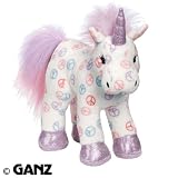 Webkinz Peace Unicorn with Trading Cards